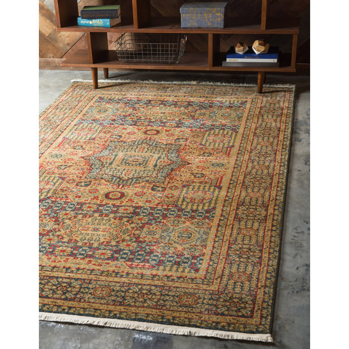 Astoria Grand Ophelia Oriental Navy Blue Area Rug & Reviews Wayfair